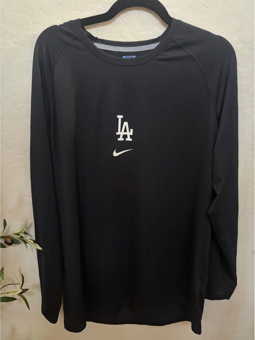 #52 Phil Bickford Dodgers Team Issued Nike Long Sleeve Crew Neck Shirt